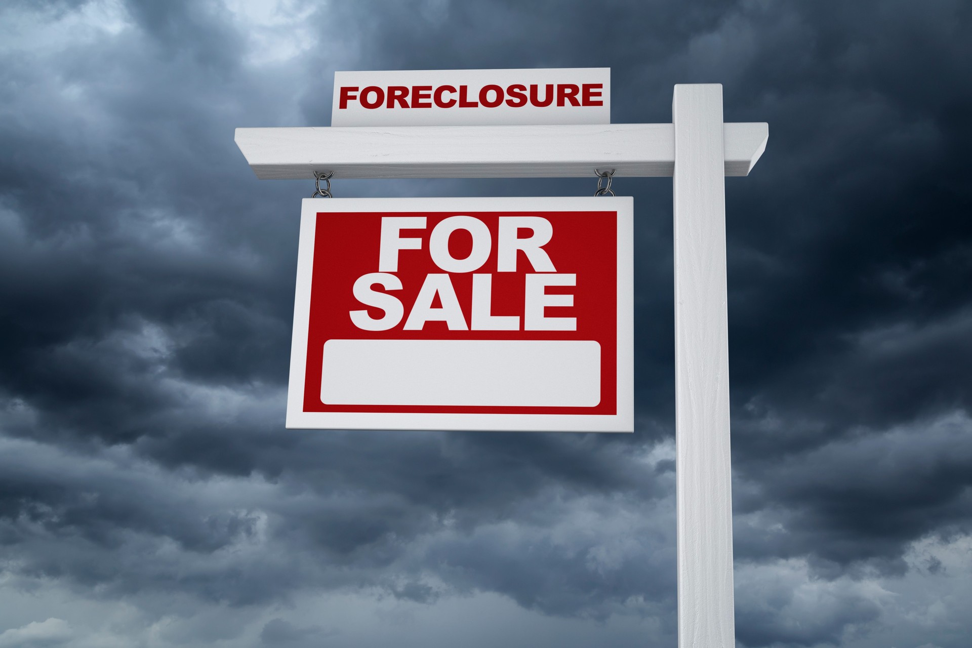 USA Real Estate Sign Foreclosure Market Crash